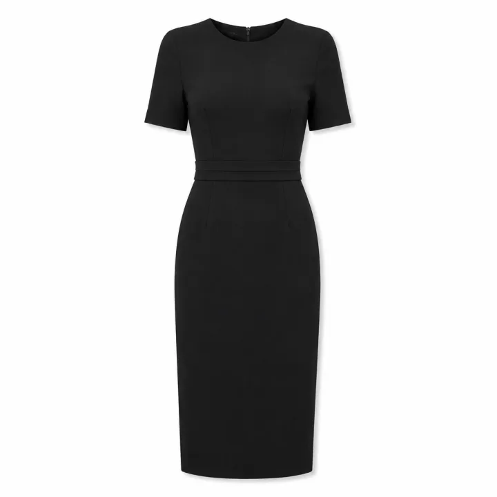 Black midi dress