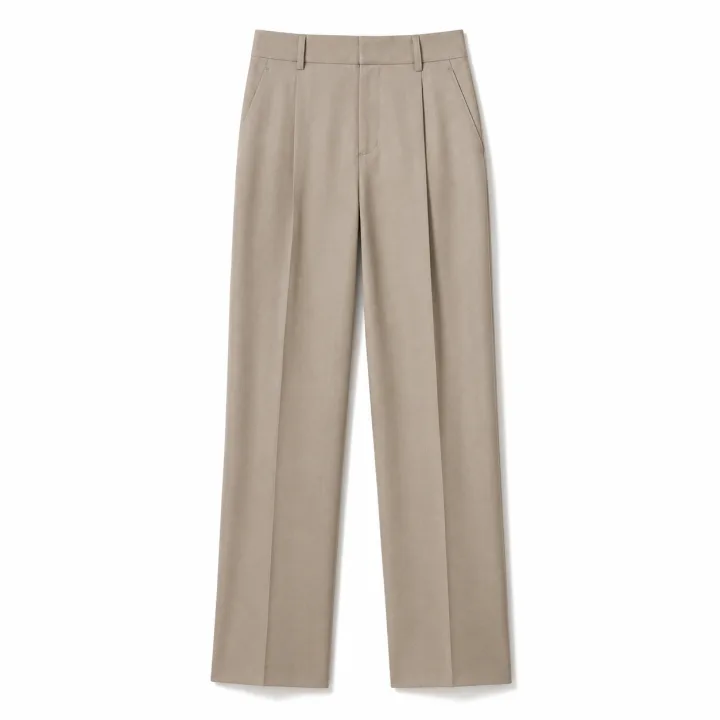 Taupe tailored trousers